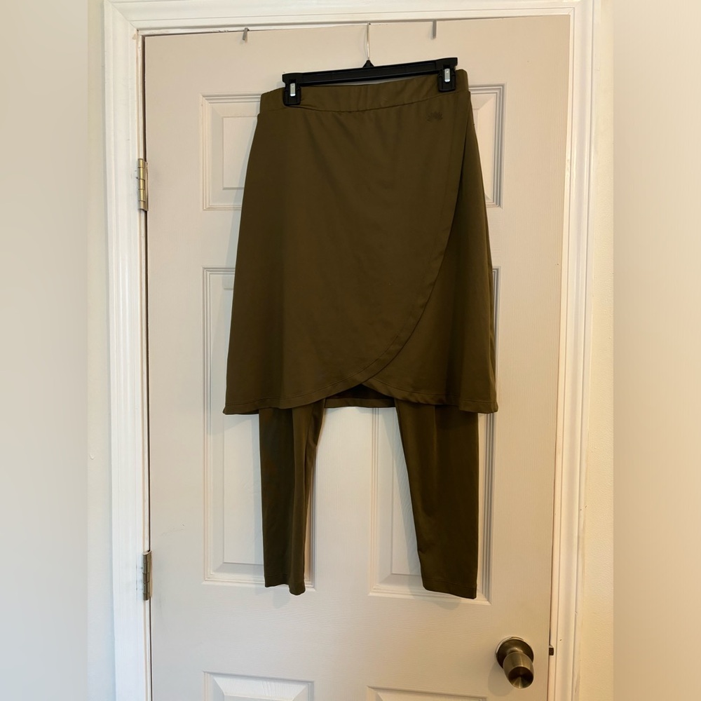 SNOGA faux wrap athletic midi skirt
